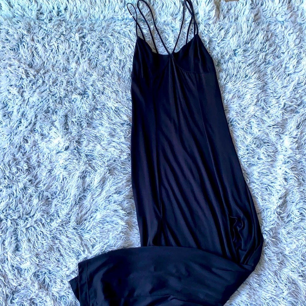 Black maxi dress